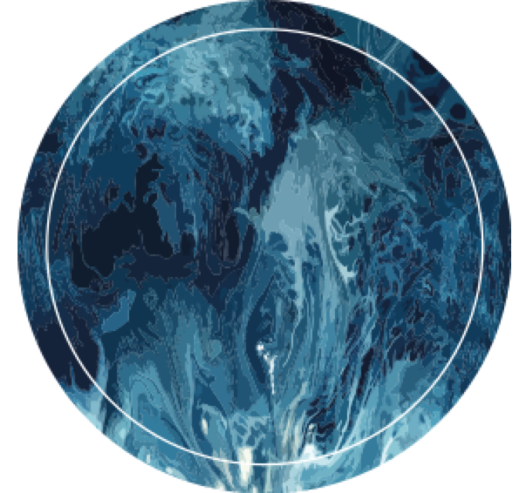 Suporturi pahare model abstract cu spirale albastre - TenStickers