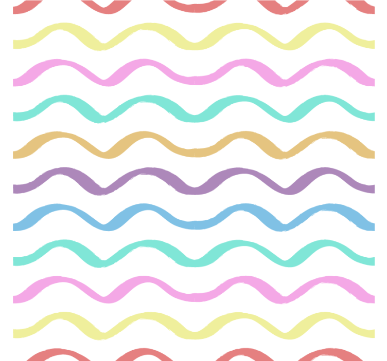 Suporturi pahare cu motiv curbat vibrant - TenStickers