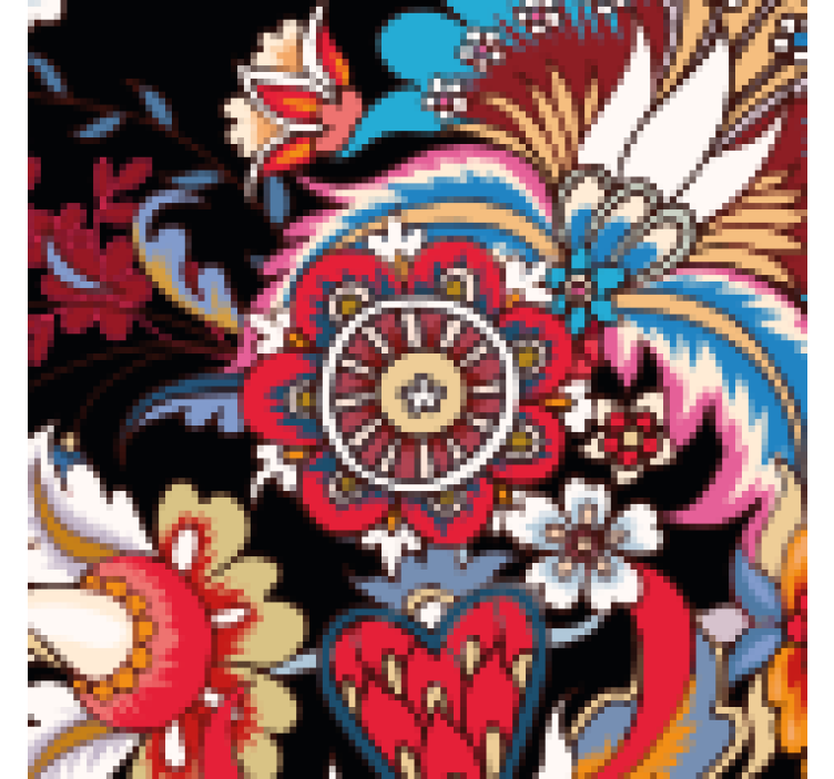 Suporturi pahare compoziție florală veselă - TenStickers