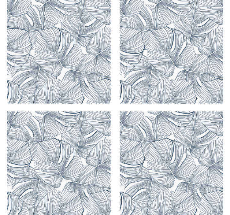 Suporturi pahare design cu model de frunze - TenStickers