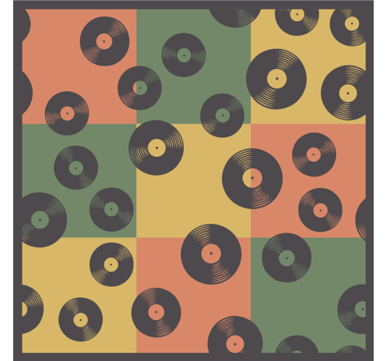 Suporturi pahare geeks model discuri vinil - TenStickers