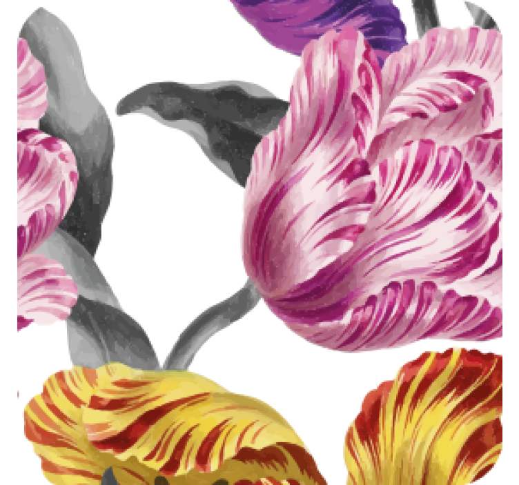 Suporturi pahare moderne cu motive botanice vii - TenStickers