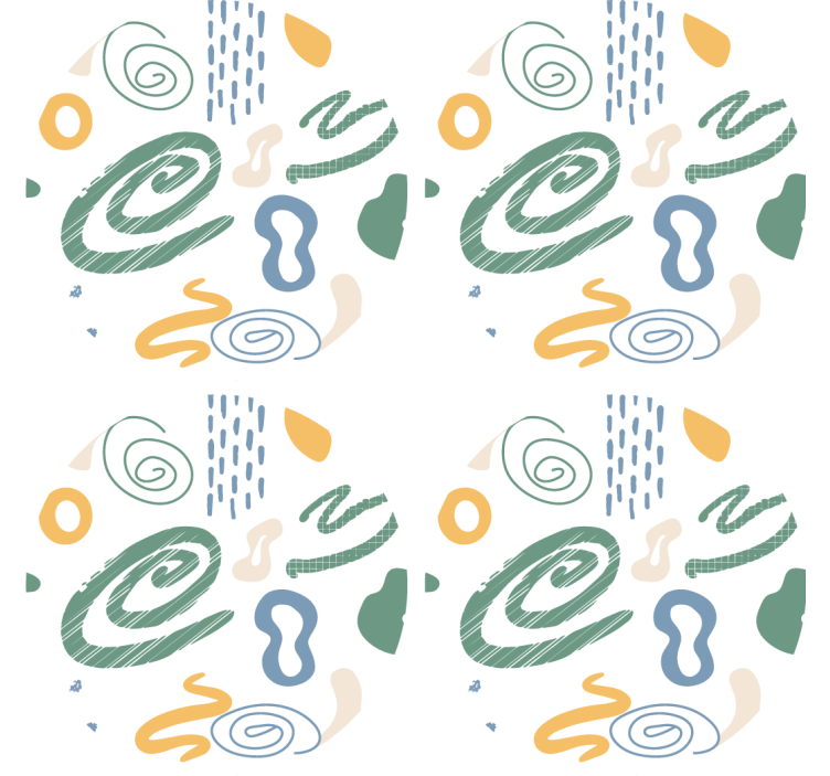 Suporturi pahare cu modele abstracte în spirală - TenStickers