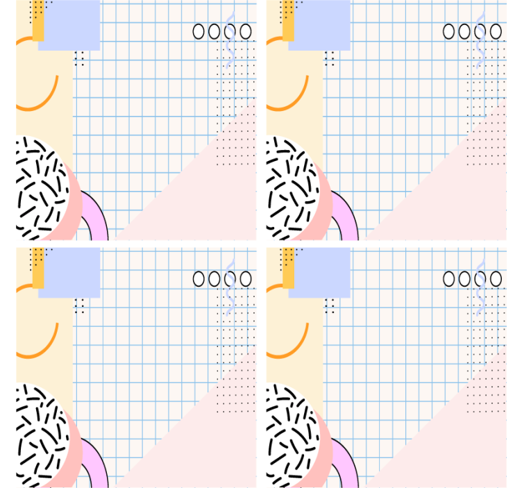 Suporturi pahare moderne cu model geometric - TenStickers