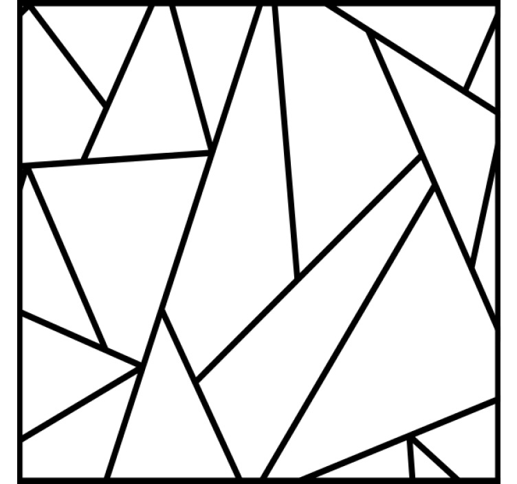 Suporturi pahare linii negre geometrice - TenStickers