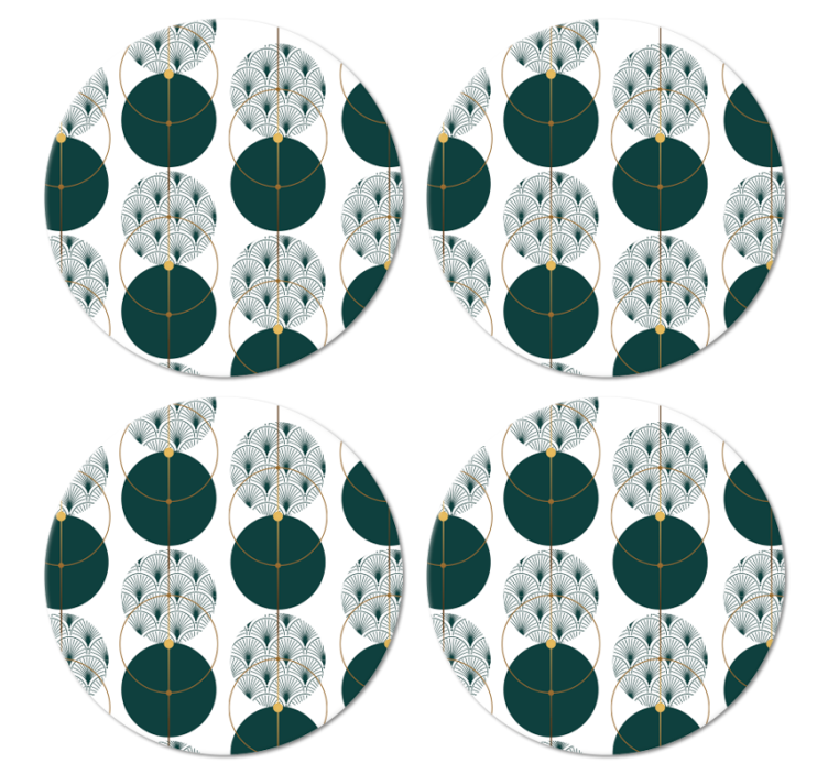 Stil glamour geo art modern coaster - TenStickers