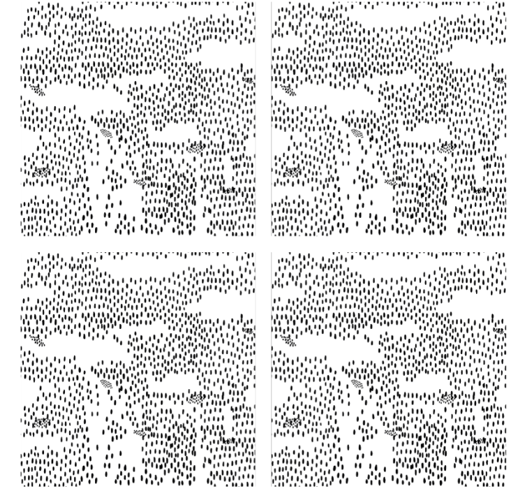 Suporturi pahare model abstract negru - TenStickers