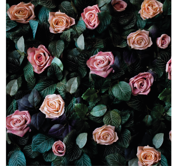 Suporturi pahare geeks cu model floral romantic - TenStickers