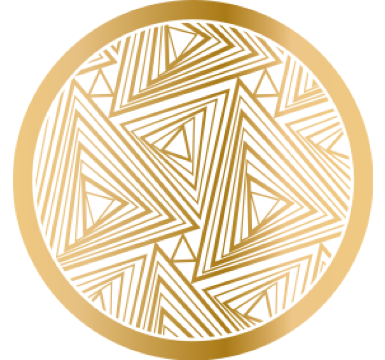 Suporturi pahare cu model geometric triunghiular - TenStickers