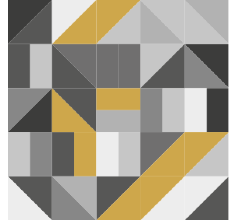 Suporturi pahare blocuri geometrice galbene - TenStickers