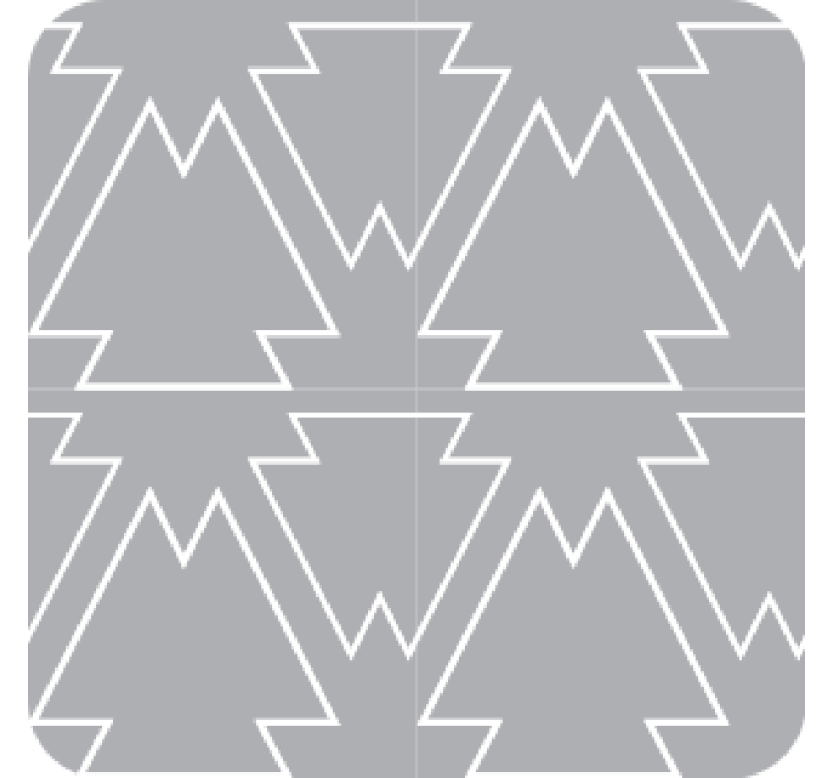 Suporturi pahare cu motiv arbore unghiular - TenStickers