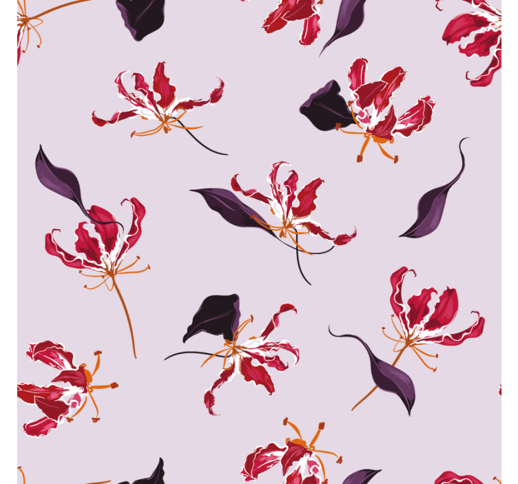 Suporturi pahare eleganță cu motive florale - TenStickers