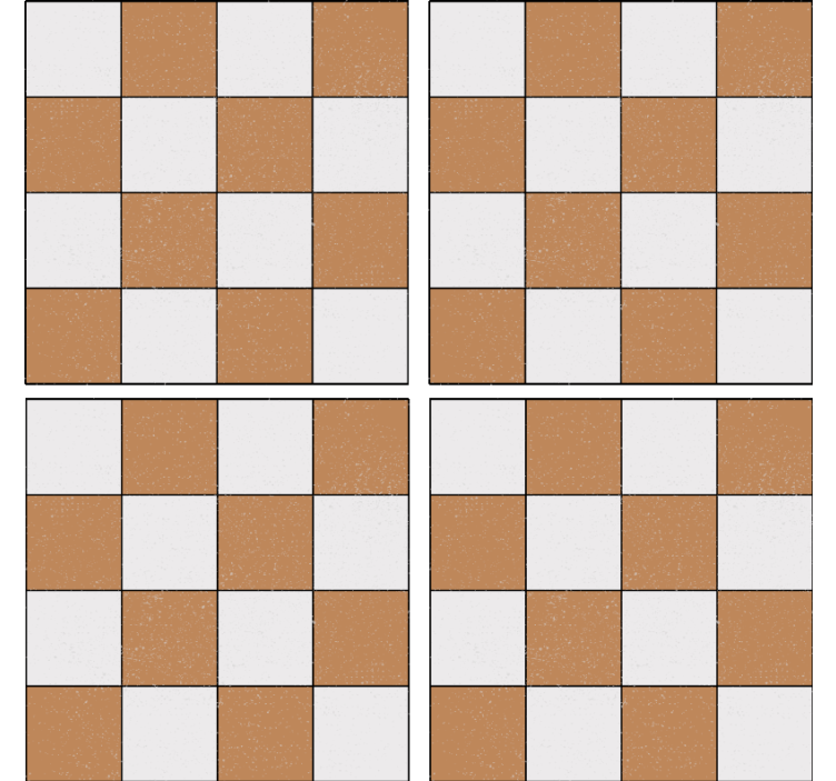 Suporturi pahare cu suprafață texturată pătrată - TenStickers