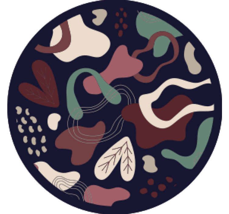 Alte Suporturi pahare Artă abstractă design model roșu și verde - TenStickers