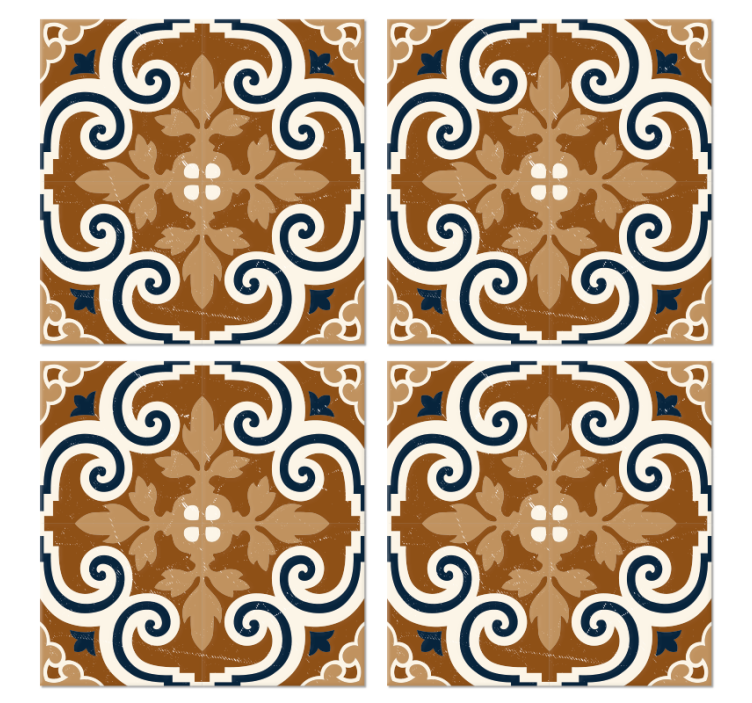 Suporturi pahare gresie Gresie stil ciment - TenStickers