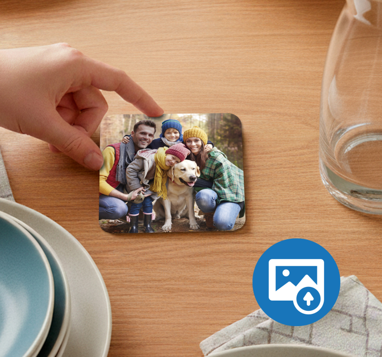 Suport personalizat pentru pahare cu fotografie - TenStickers