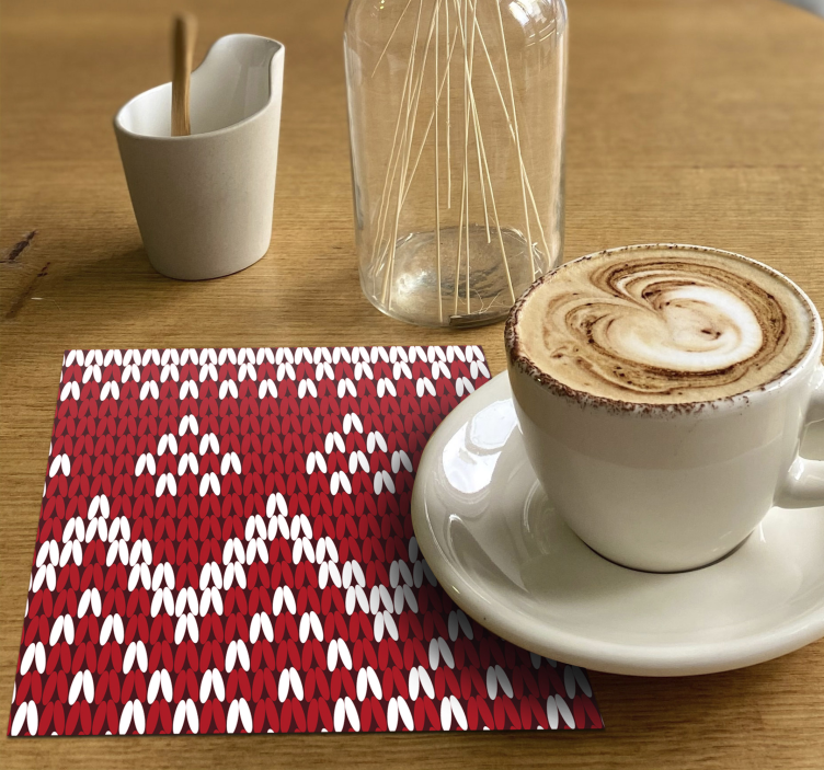 Crăciun tipic băutură coaster - TenStickers