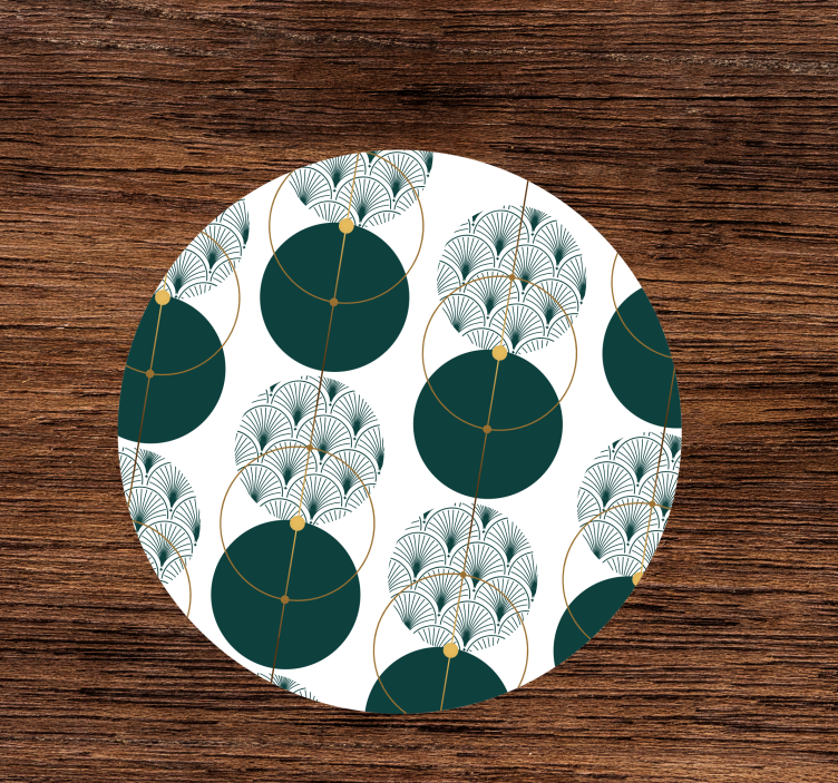 Stil glamour geo art modern coaster - TenStickers