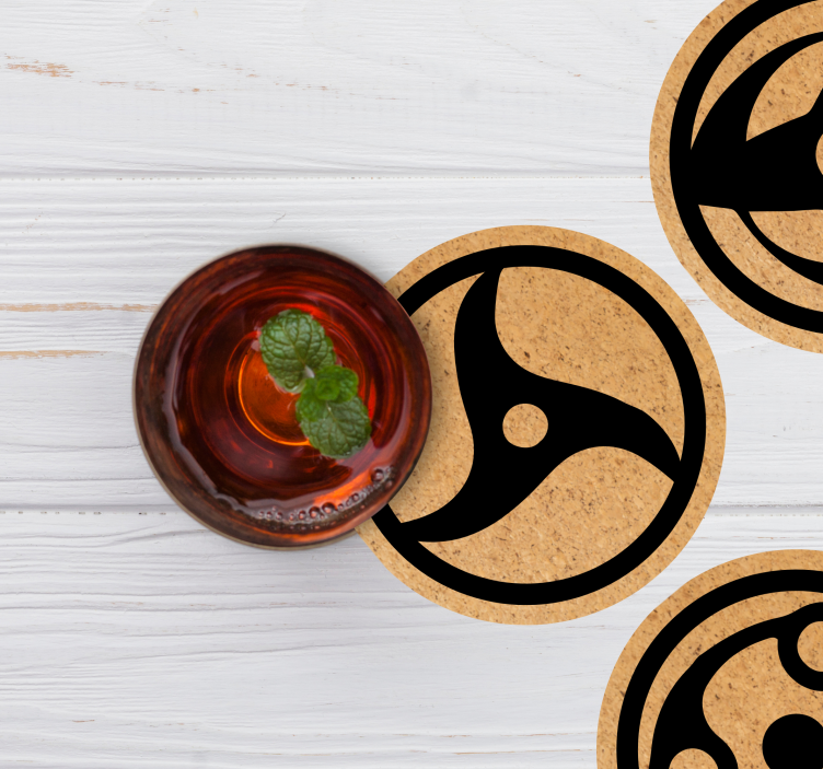 Semne și simboluri anime geek coasters - TenStickers