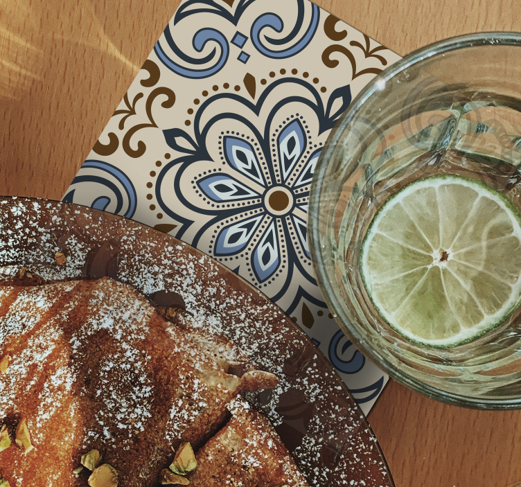 Coșuri cu imprimeu de țiglă florală - TenStickers