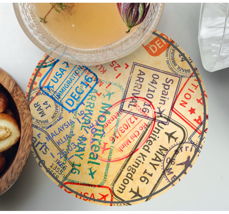 Timbre de călătorie coaster modern - TenStickers