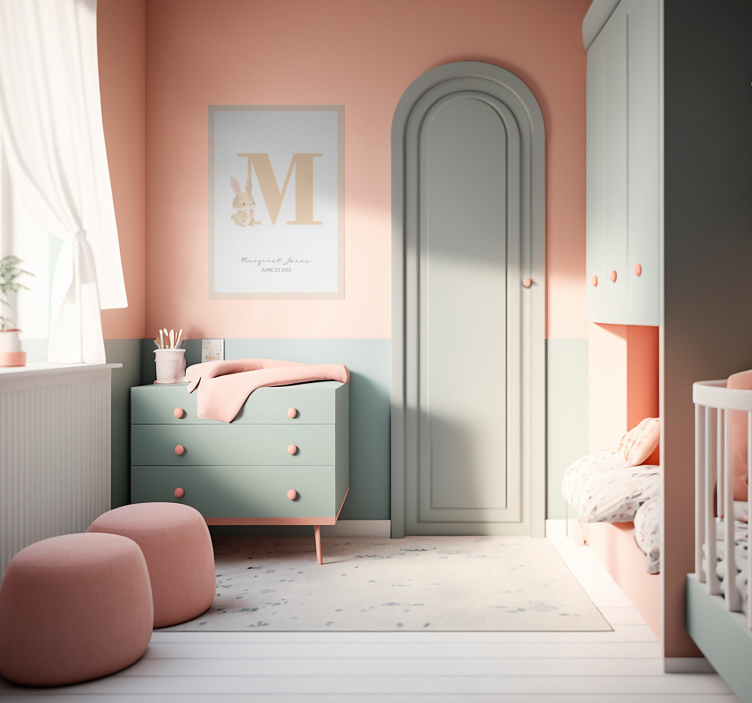 Poster personalizabil inițial personalizat - TenStickers