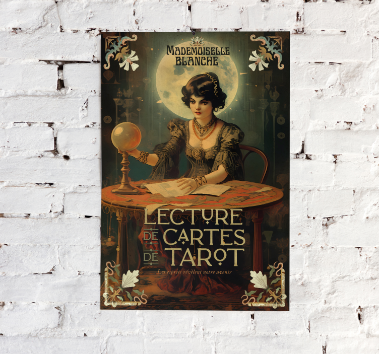 Poster vintage citiri tarot sunt o modalitate de a explora intreb - TenStickers