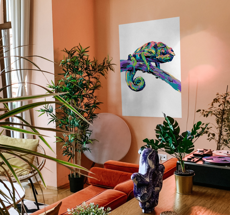 Imprimare poster camaleon abstract - TenStickers