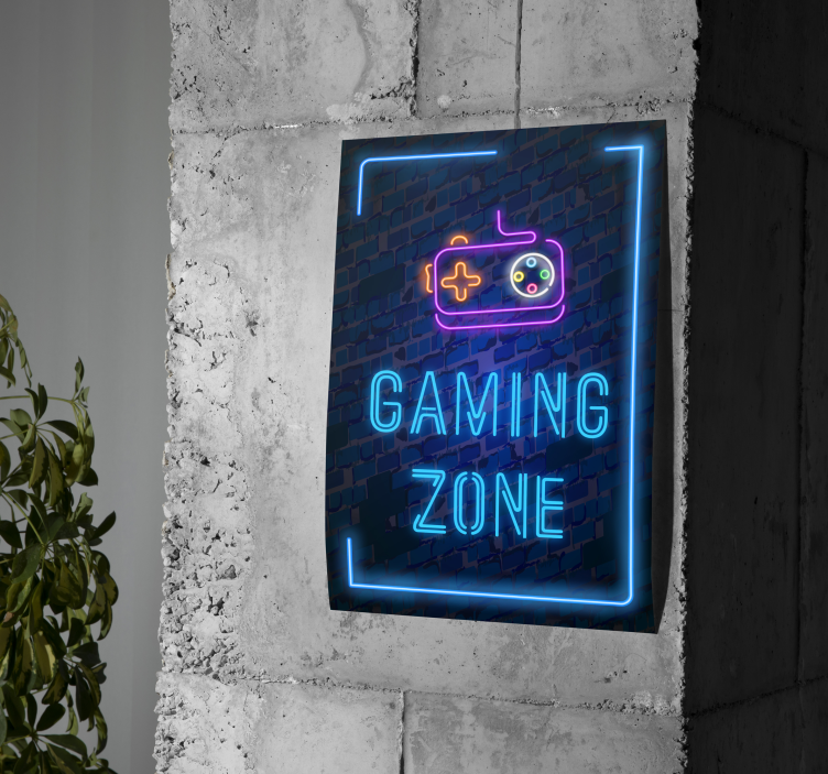 Poster joc video gaming zone - TenStickers