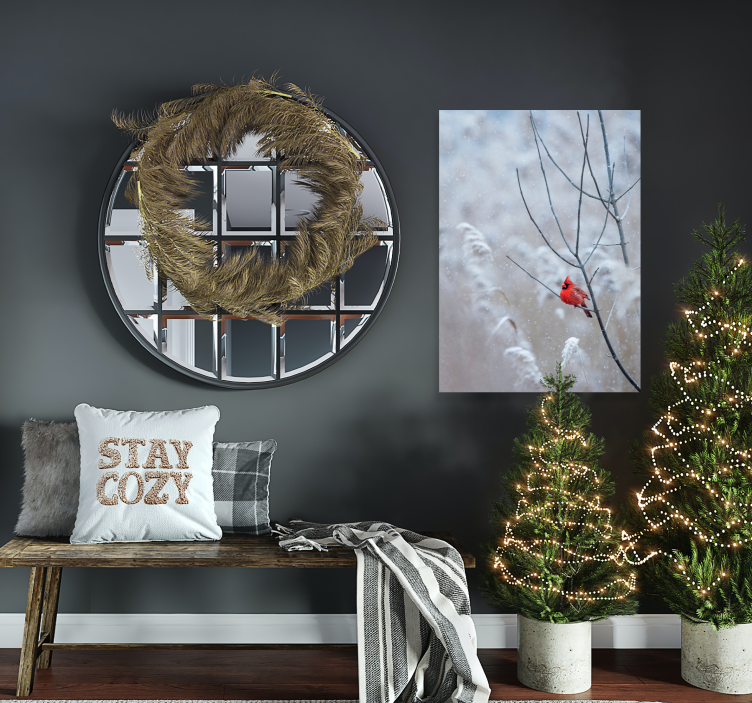 Imprimare poster cu pasăre de crăciun - TenStickers