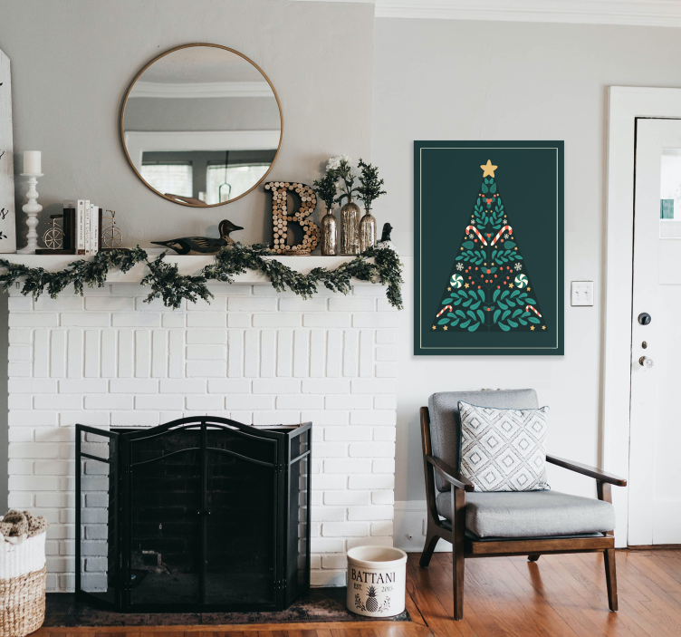 Imprimare poster de pom de crăciun - TenStickers