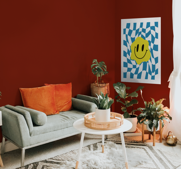 Imprimeu poster smiley groovy - TenStickers