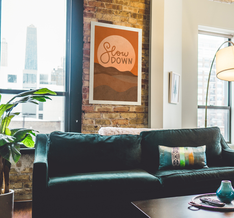 încetiniți imprimarea posterului text - TenStickers