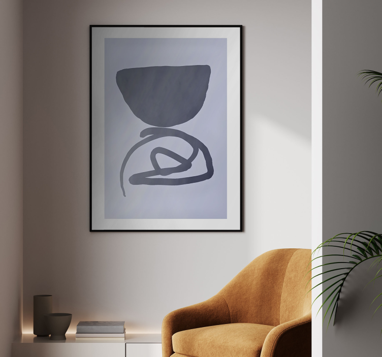 Poster abstract cadru violet - TenStickers