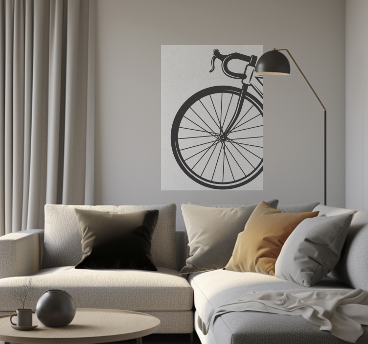 Poster ciclism bicicleta minimalistă Bicicletă minimalistă - TenStickers