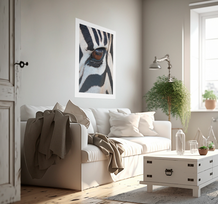 Poster cu alte animale ochiul zebrei - TenStickers