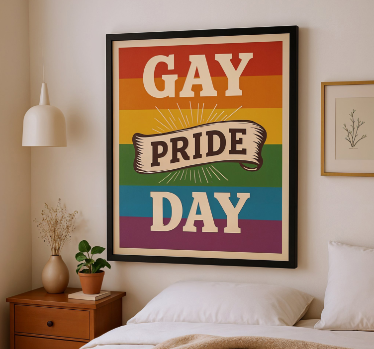 Poster cu fraze ziua mândriei gay - TenStickers