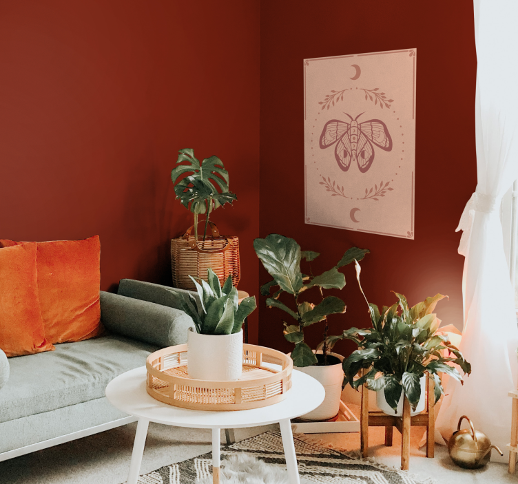 Imprimeu poster boho fluture - TenStickers