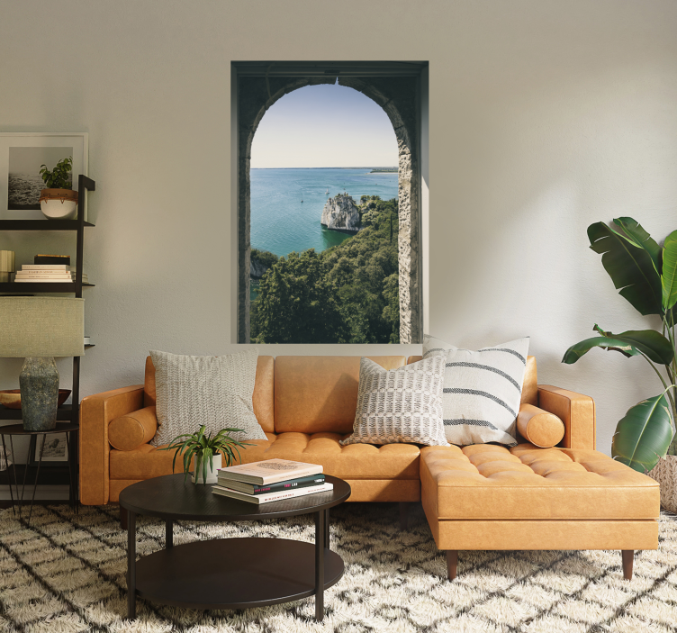 Poster peisaj cu vedere la mare - TenStickers