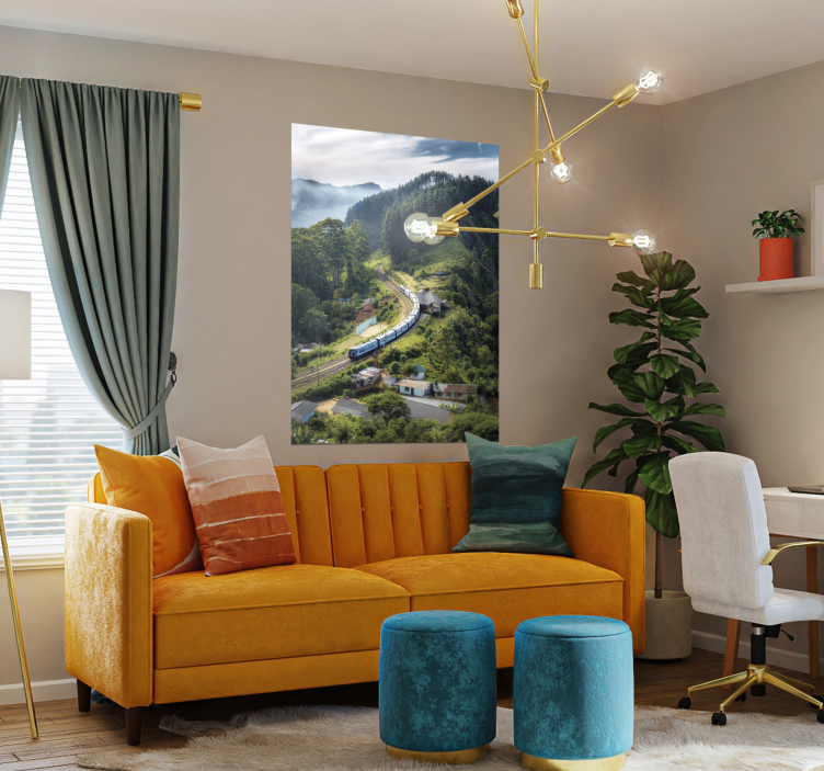 Afiș peisaj tren - TenStickers