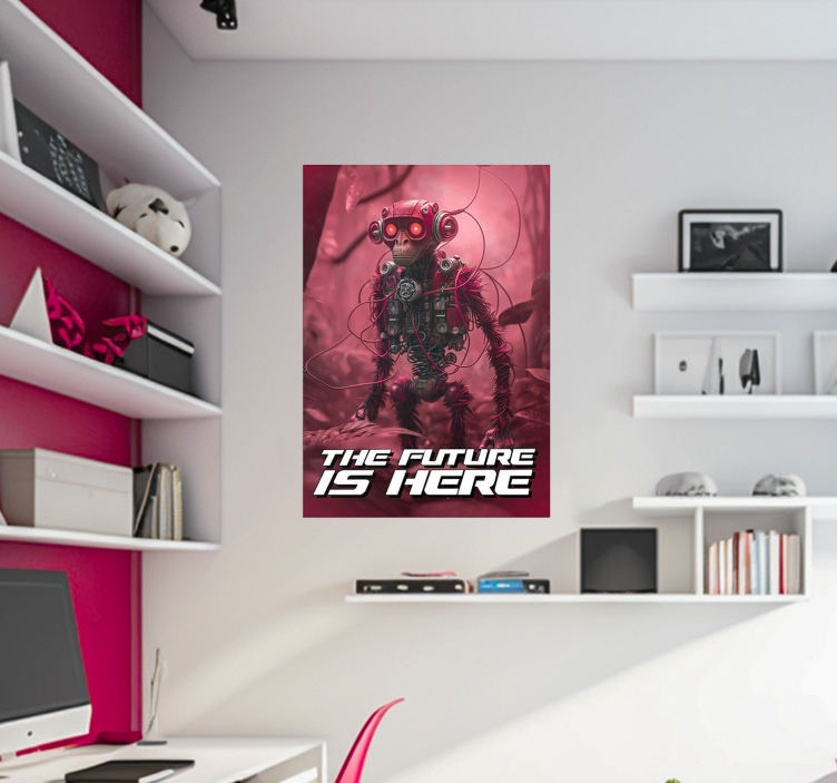 Poster tineret maimuţă robot - TenStickers