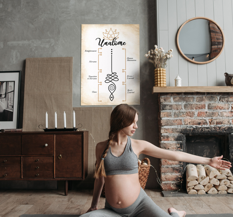 Poster zen unalome înseamnă calea spirituală.Unalome înseamnă cal - TenStickers