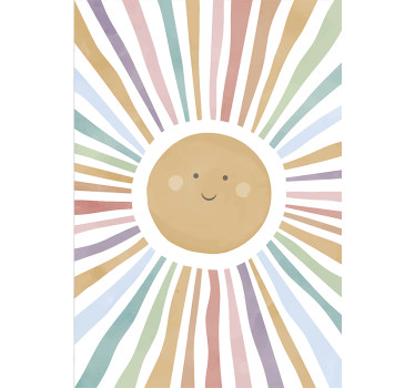 Poster pentru copii soare fericit - TenStickers