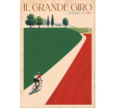 Poster ciclism il grande giro - TenStickers