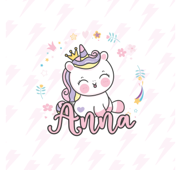 Poster pentru copii unicorn drăguț bebeluș - TenStickers