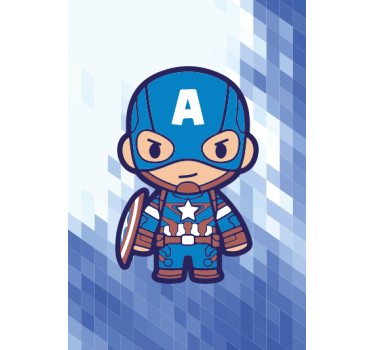 Poster pentru copii supererou albastru - TenStickers