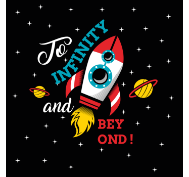Poster pentru copii spre infinit și dincolo - TenStickers