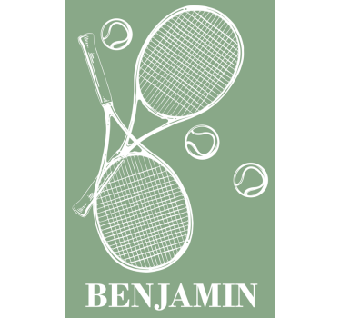 Poster pentru copii tenis personalizat - TenStickers
