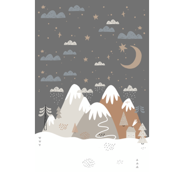 Poster pentru copii muntii - TenStickers