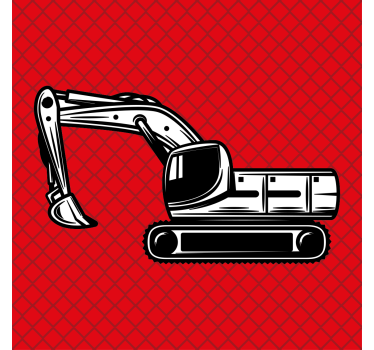 Poster pentru copii excavator mare monocolor - TenStickers